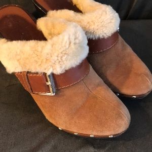Micheal kors - shearling mule clogs
